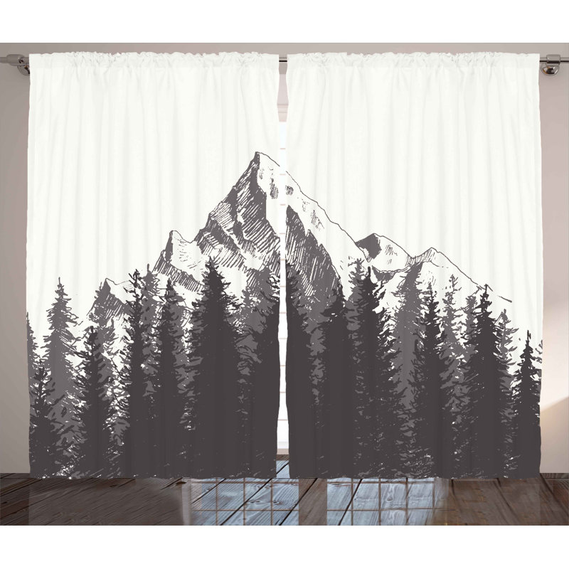 Semi Sheer Sliding Panel Pair, 54" x 63"