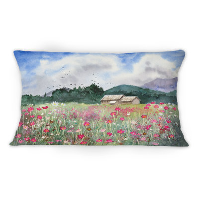 Floral Throw Pillow