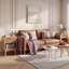 Table de chevet Boho, table d'appoint étroite en bois avec tiroir et tablette ouverte, table de bout compacte moderne pour petit salon de chambre à coucher