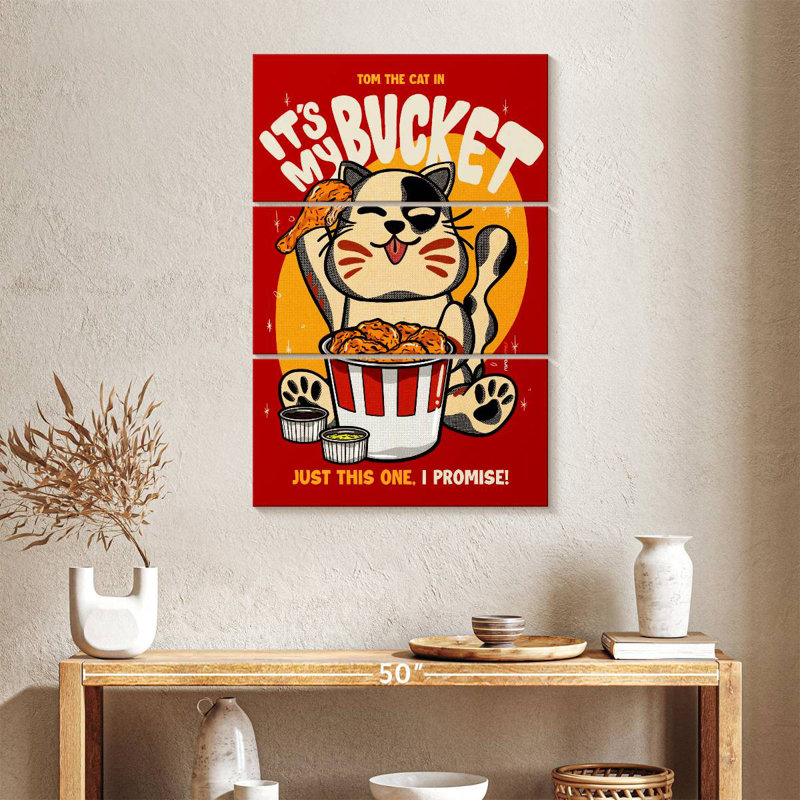 Yarlin It's My Bucket, 57" H x 36" W