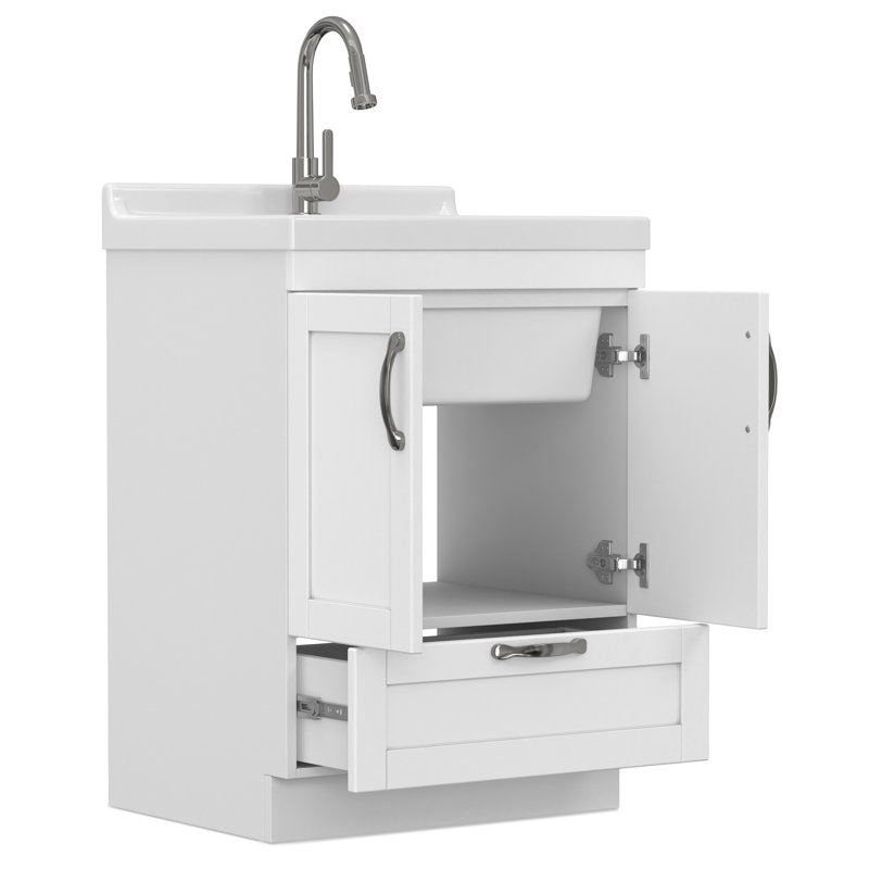 Évier et armoire à lessive tout-en-un 24 po Maile