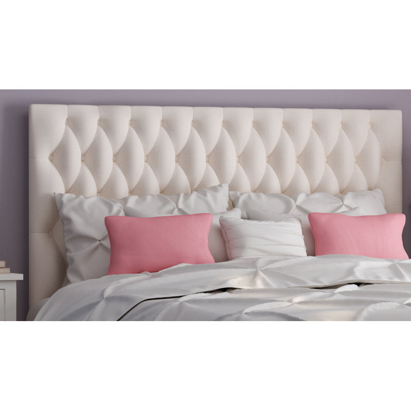 Campiglia Upholstered Headboard, Charcoal, Double (4'6")