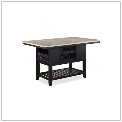 Table de salle à manger à hauteur de comptoir 1Pc avec tiroirs de rangement