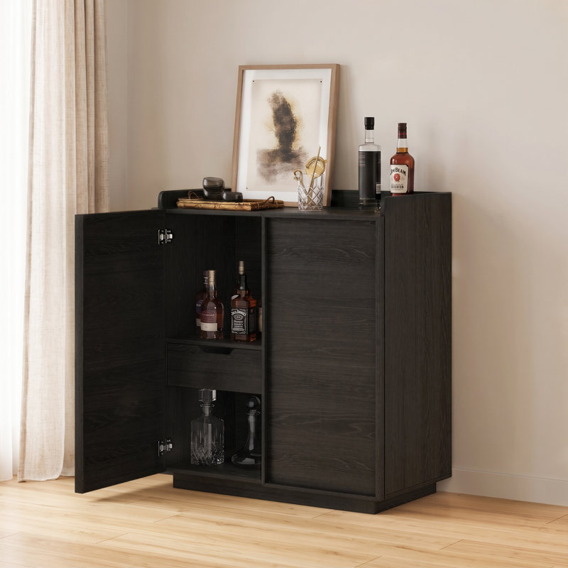 Armoire de bar 31,5 po Abbate, Black
