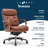 La-Z-Boy Sonata Executive Office Chair With Padded Arms, Bonded Leather-104831373-104831372