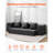 Canapé-lit pliant 3-en-1 avec 3 coussins gris foncé