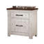 Table de chevet en bois massif vieilli 1Pc