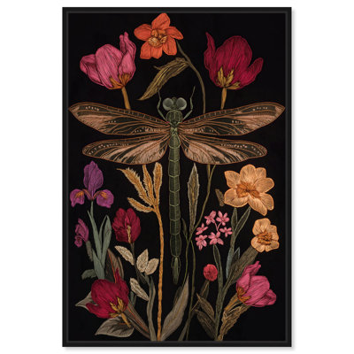 Ruby Reed Rider II Canvas Botanical Decor by Art Remedy