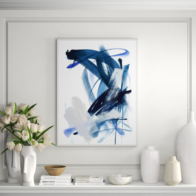 Neutral Emphasis I Print by Janice Sadler, Glass Coat, 40" H x 30" W