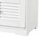 Banc de rangement pour chaussures 28,74 po avec armoire 2 portes