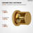 Wall Mounted Bathroom Faucet 3 Hole,2-Handle Bathroom Sink Faucet with Drain Assembly, Brushed Gold-115761270