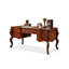 Bureau rectangulaire en bois massif avec 5 tiroirs Maroon
