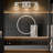 3-Light Brushed Nickel Vanity Light with 3 Color Modes  with Clear Glass Shade-128452529-69159336