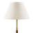 1- Piece One Size Textured Ceramic Table Lamp with Fluted Fabric Shade
