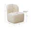 Chaise d'appoint pivotante de 26,25 po Lafay