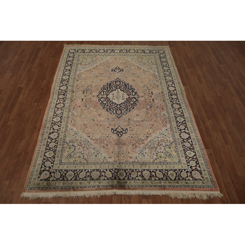 Tapis traditionnel élégant en soie pure 6x8