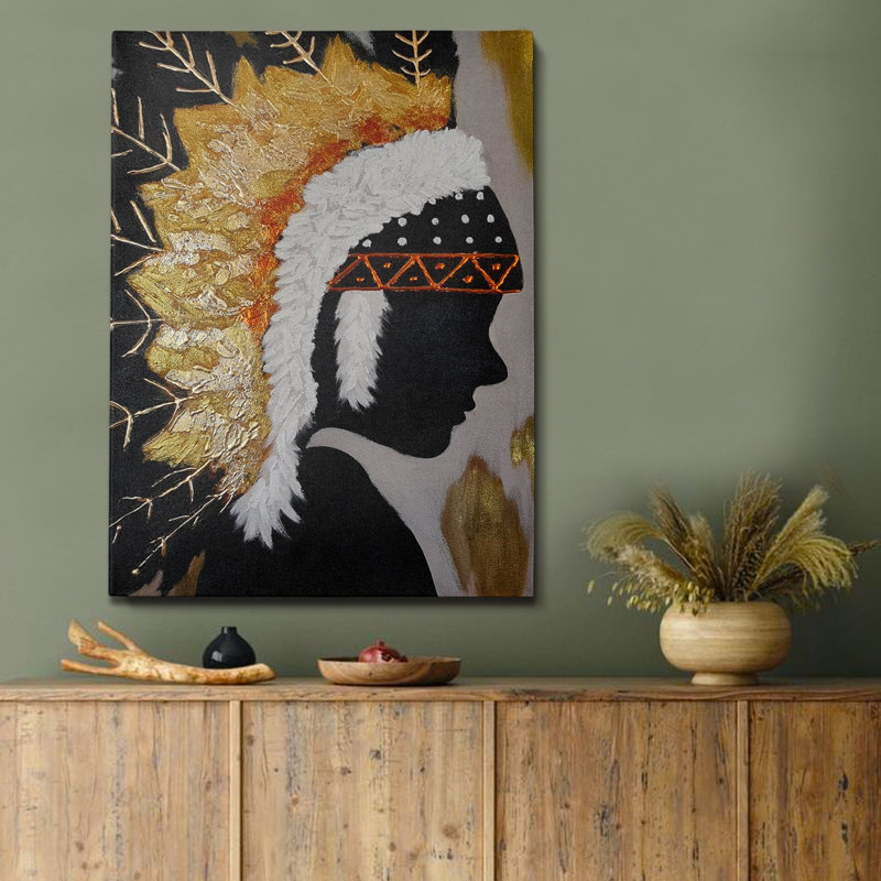 Elena - peinture sur toile tendue, L 20 po x H 20 po