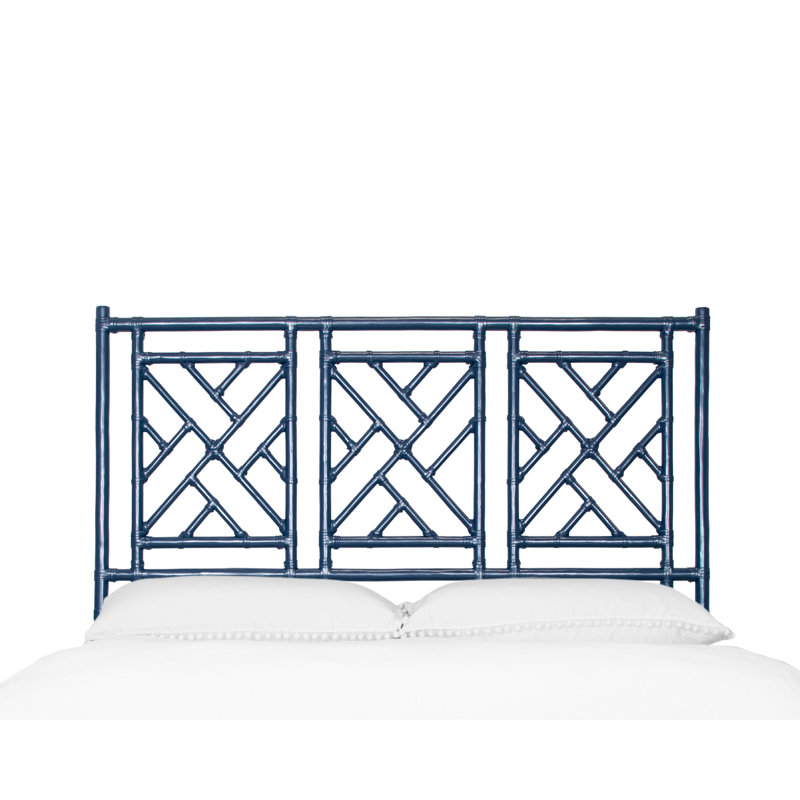 Chippendale Open-Frame Headboard, Navy Blue, Full