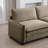 Corduroy Sofa with 1 Footrest-111793770-111899122