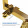 Cube Floor Tub Spout with Diverter