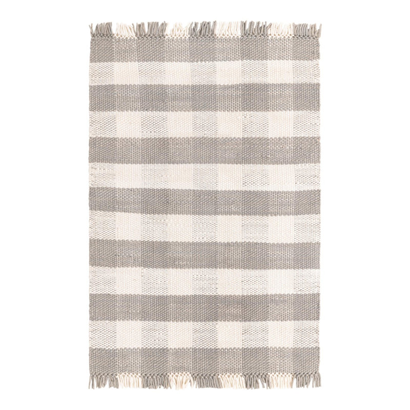 Mary-Jean Plaid Indoor / Outdoor Rug, Rectangle 4'1" x 6'1"