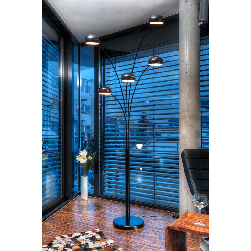 Aliya 205cm Novelty Floor Lamp, Black