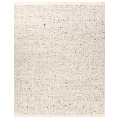 Jaipur Living Amgala LEO15 Handmade Solid Ivory Area Rug (8'x10')