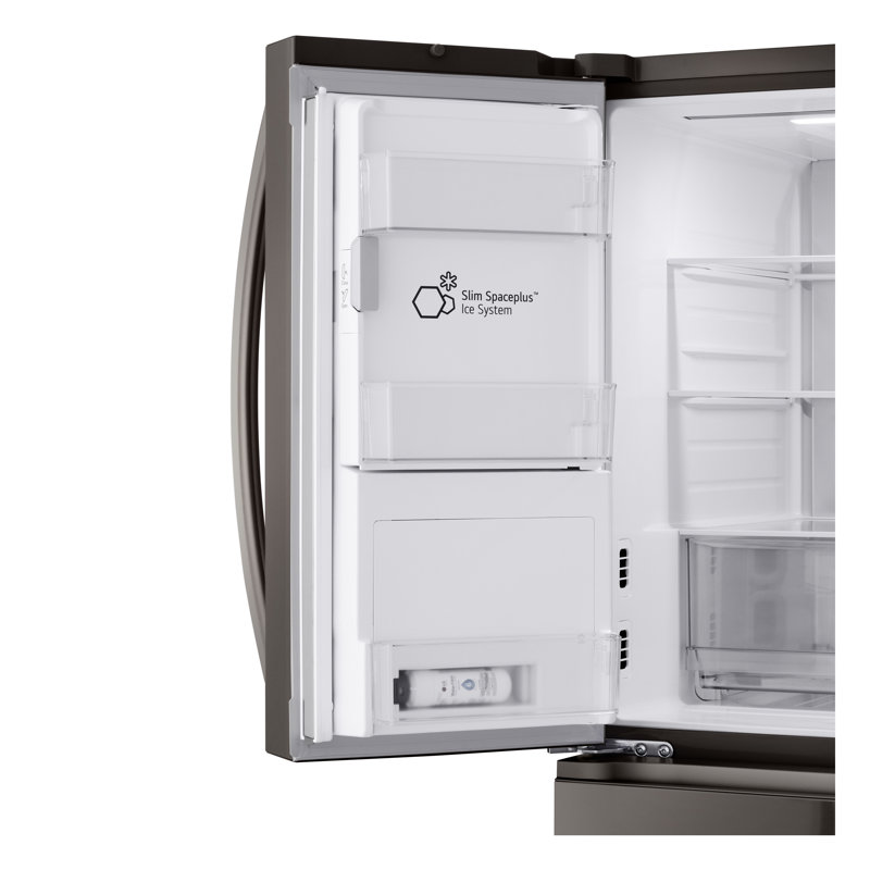 Lg 29 Cu. Ft. Smart Standard-Depth Max 4-Door French Door Refrigerator With Full-Convert Drawer, Black