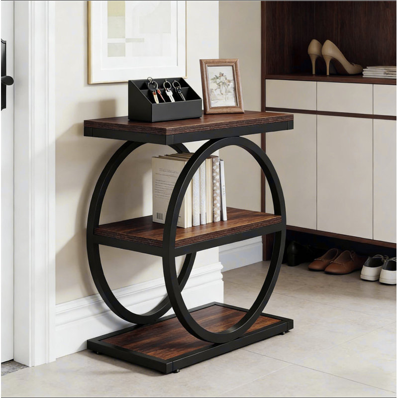 3-Tier Sofa Side Table,Modern End Table
