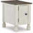Darlicia End Table and Built-In Outlets