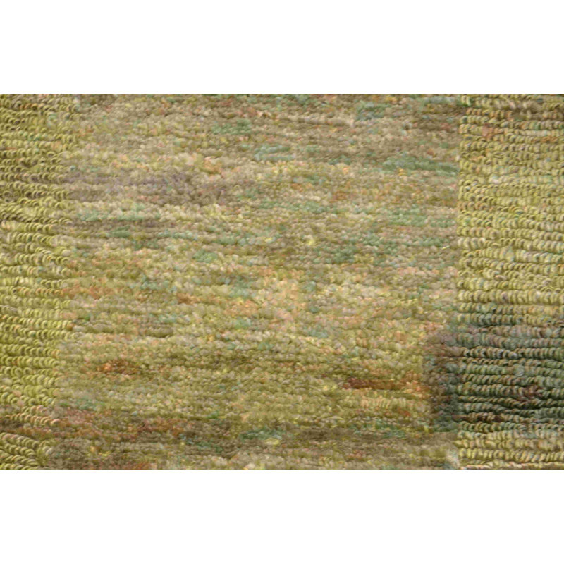 Jute / Sisal Striped Area Rug in Green