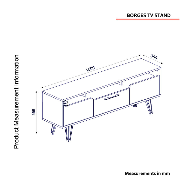 Howden TV Stand for TVs up to 70"