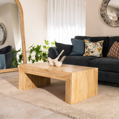 Curve Solid Wood Coffee Table