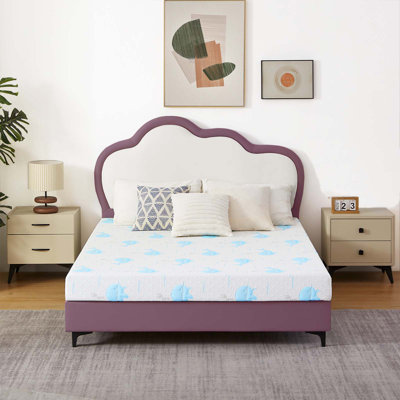 Highland Dunes Medium-Firm Gel Memory Foam Mattress With Whales Pattern by Highland Dunes