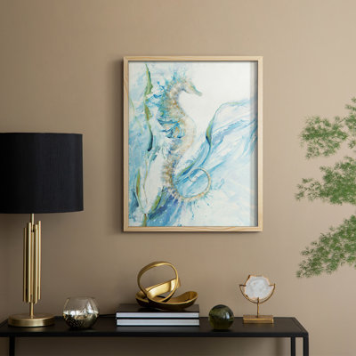 New Seahorse, reproduction encadrée - bois massif