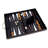 Trinx 10'' L Solid Wood Backgammon Game Set