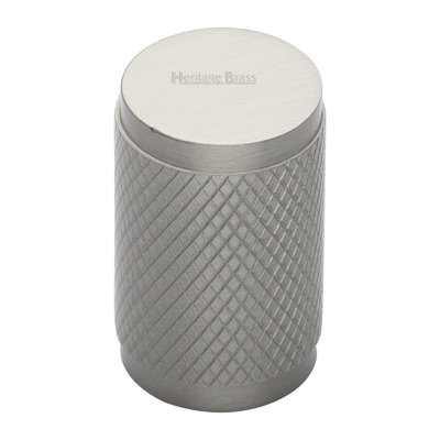 Heritage Brass Signac Heritage Cabinet Knob Cylindric Knurled Design 21mm