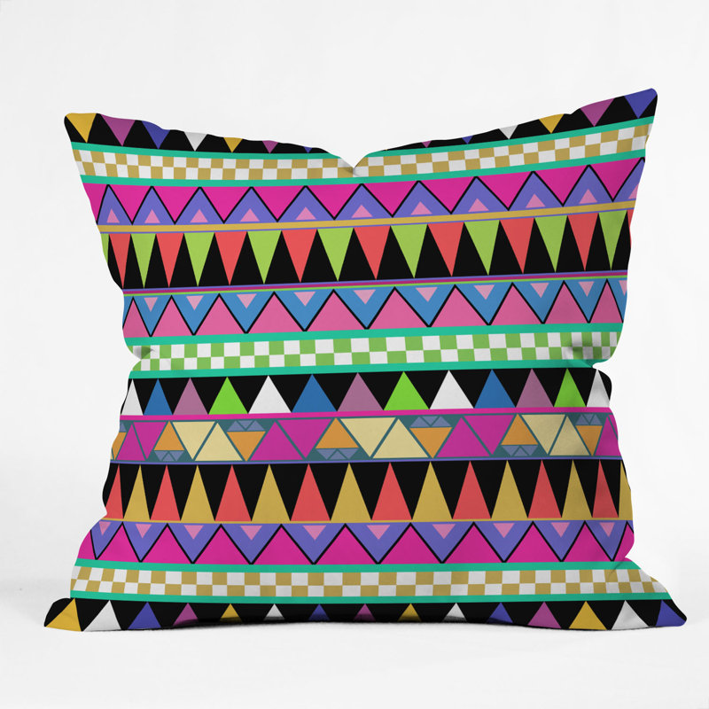 Coussin en zigzag, 16 po x 16 po