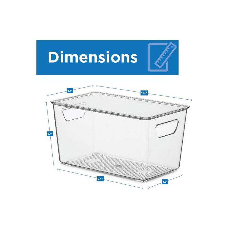 Ensemble de 12 bacs de rangement avec couvercle Caydan 