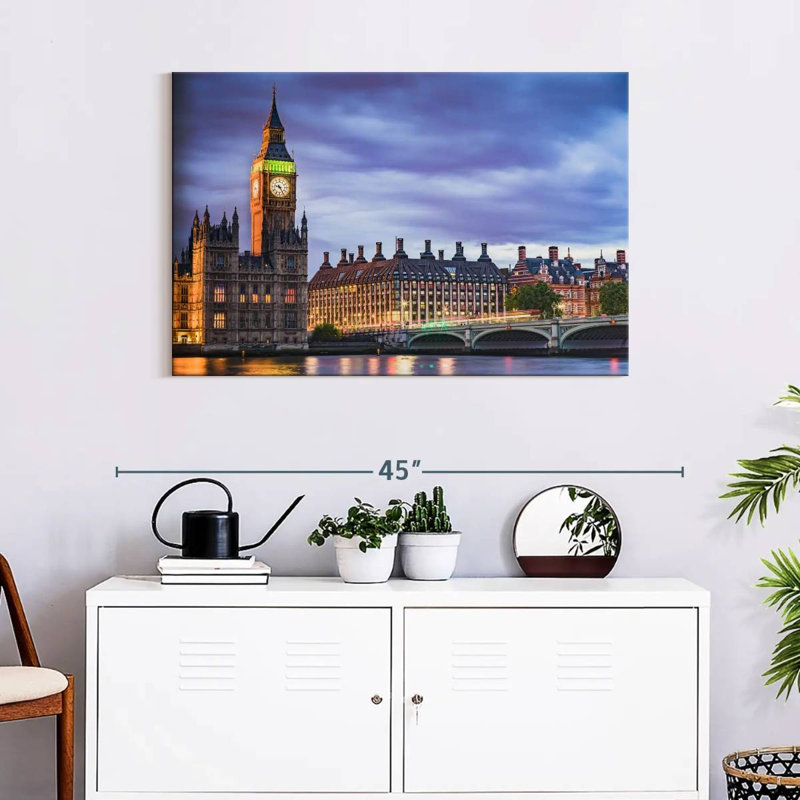 Westminster Twilight, 24" H x 36" W
