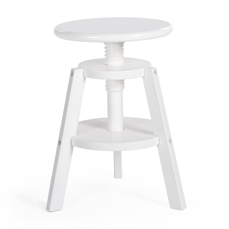 Tabouret de dessin réglable, Blanc