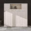 Grand lit escamotable avec armoires de rangement-121545593