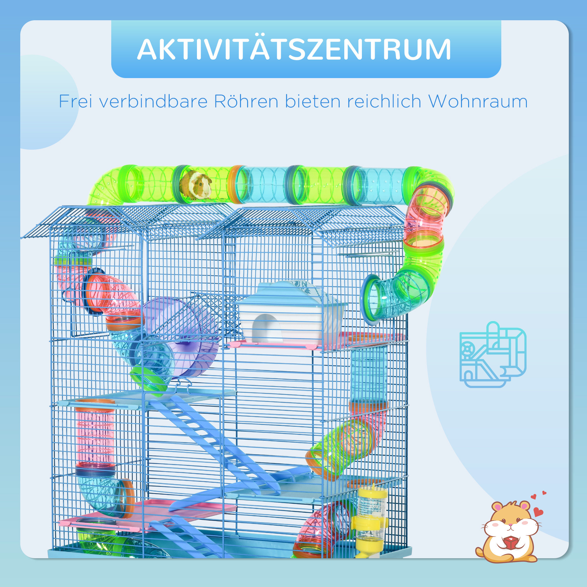 Multiple hamster cheap cage