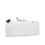 Brionna 1550mm x 110mm Freestanding Whirlpool Acrylic Bathtub with Faucet-1298502767