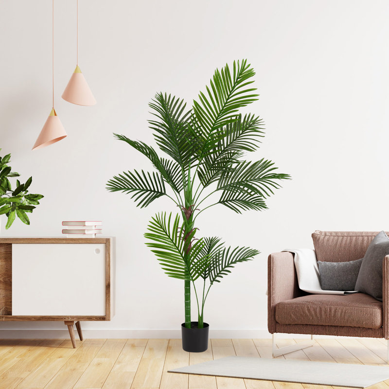 Simulation de feuille d'intérieur à une tige de tournesol en pot à 11 feuilles de plante artificielle simulée New Market haut de gamme 1Pcs / ensemble