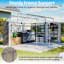 Remise de rangement extérieure, remise à outils en acier avec ensemble de cadre de plancher-125055664
