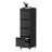 4 Drawer Metal Locking Vertical File Cabinet On Wheels – Heavy-Duty Lockable Cabinet For Home & Office, Black, 17.71"D*15.16"W*52.28"H,Black-121351194
