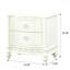 Table de chevet 2 tiroirs Ivoire