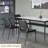Black Solid back side Chair(Set of 2)