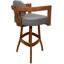 Tabouret de bar pivotant en bois Camili sur base en S-1917114446-1938551397-1940356420
